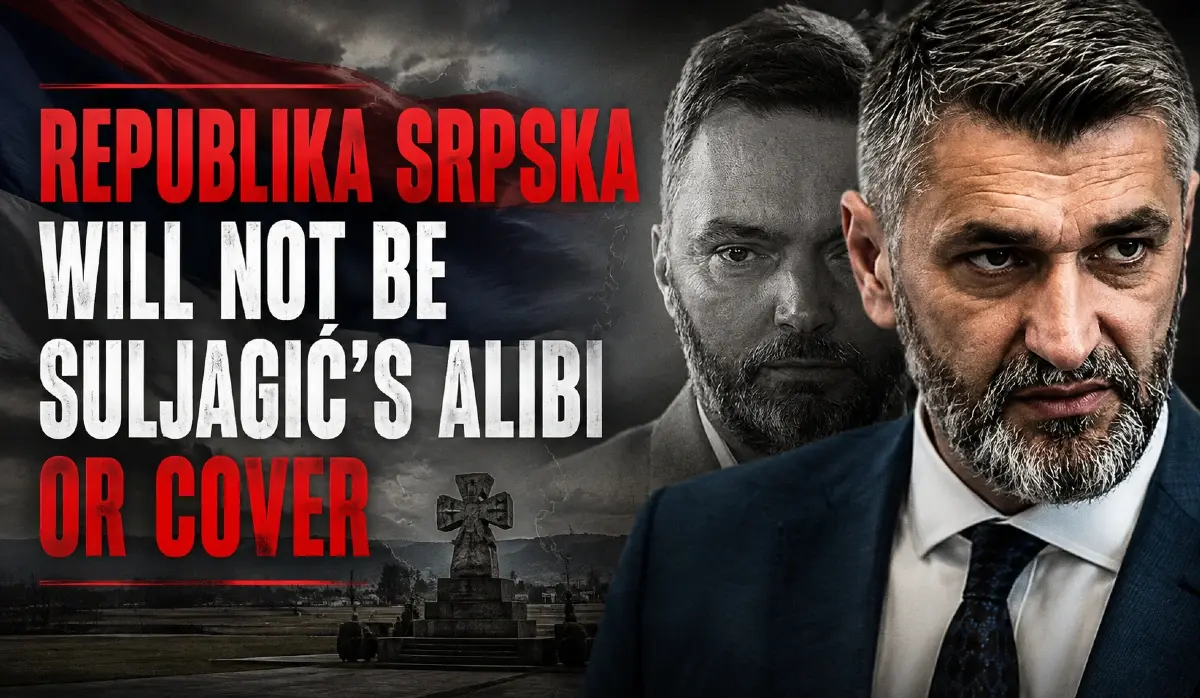 KOŠARAC: REPUBLIKA SRPSKA WILL NOT BE SULJAGIĆ’S ALIBI OR COVER