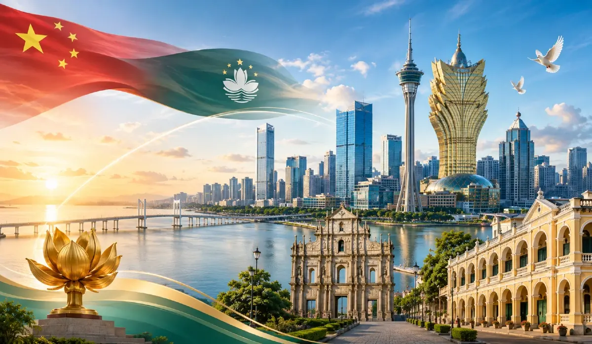 MACAO'S FIVE-YEAR PLAN PROVES SUCCESS OF ONE COUNTRY, TWO SYSTEMS PRINCIPLE
