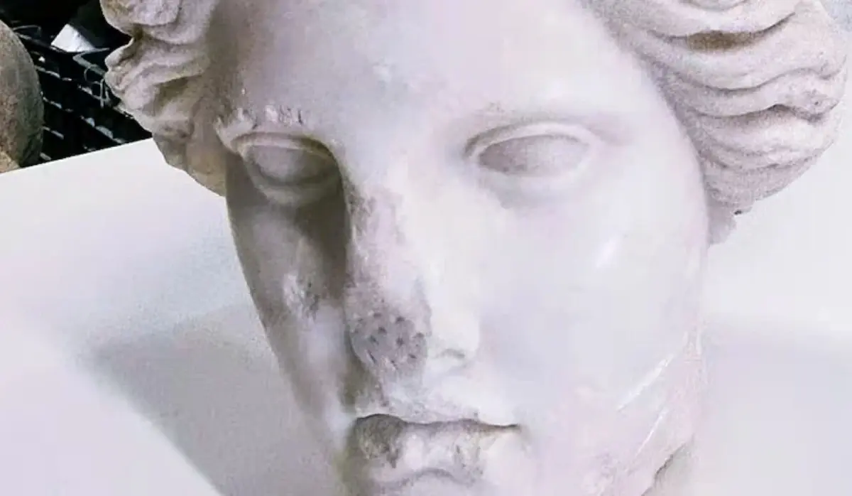 WORKERS DISCOVER 2,000-YEAR-OLD HEAD OF VENUS