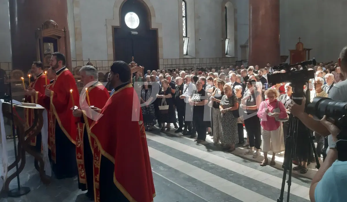 MEMORIAL SERVICE HELD AT ST. MARK'S CHURCH IN BELGRADE FOR SERBS KILLED IN OPERATION STORM