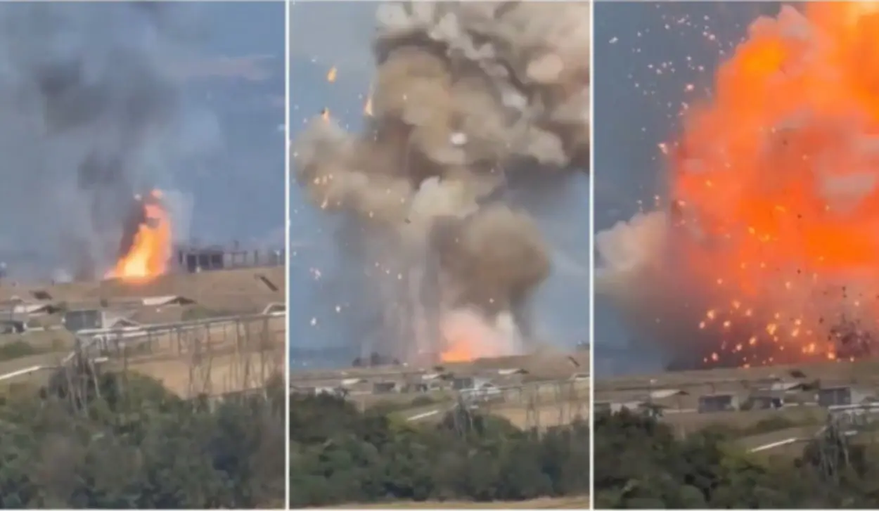 EXPLOSION AT AMMUNITION FACTORY