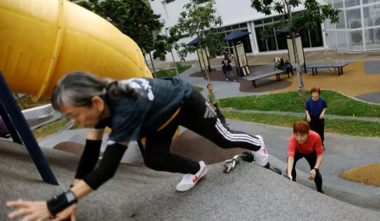 PARKOUR HELPS OLDER PEOPLE IMPROVE AGILITY AND STRENGTH
