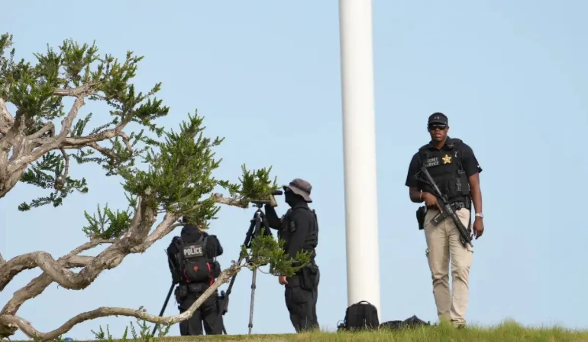 ARMED MAN ARRESTED AT TRUMP'S GOLF COURSE
