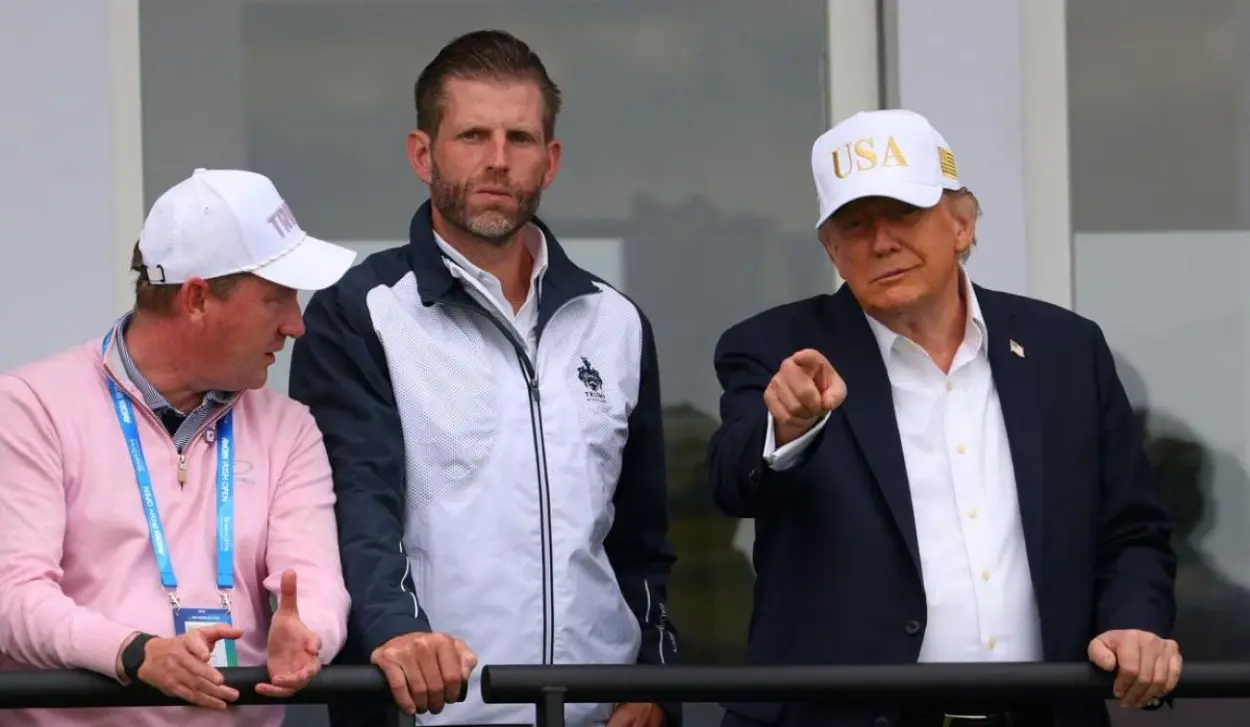 TRUMP FOLLOWS GOLF TOURNAMENT AT HIS IRISH RESORT