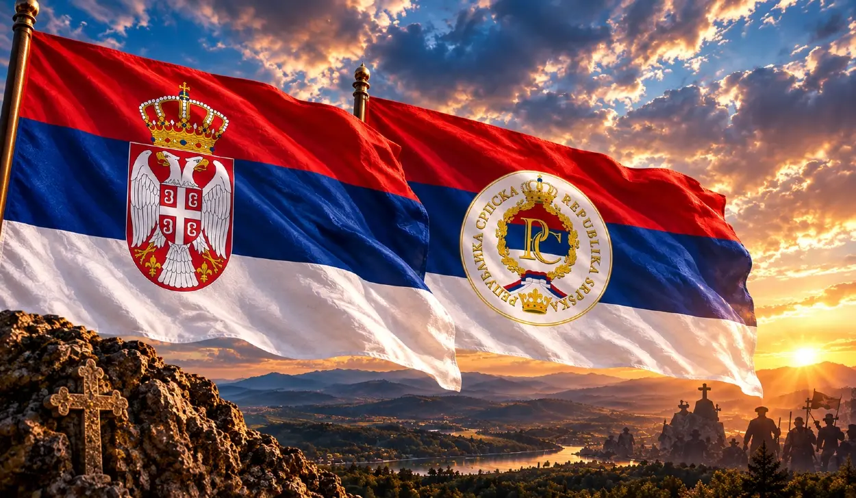 DODIK: STRONGER THAN ALL BORDERS - FLAG THAT UNITES SERBIA AND SRPSKA