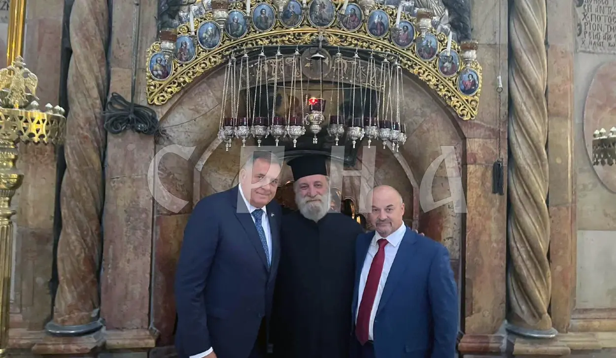 DODIK VISITS CHURCH OF THE HOLY SEPULCHRE IN JERUSALEM