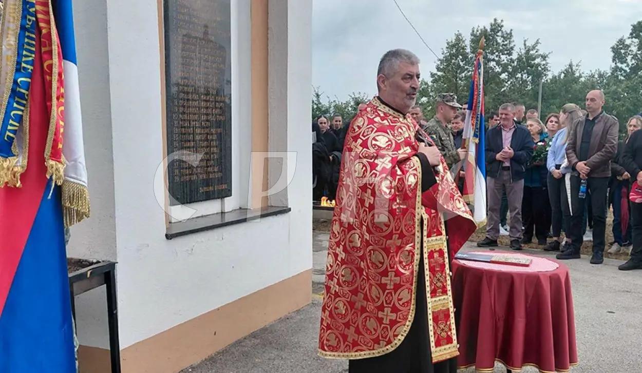 TRIBUTE PAID TO 29 SERB SOLDIERS KILLED AT ROGOSIJA 34 YEARS AGO