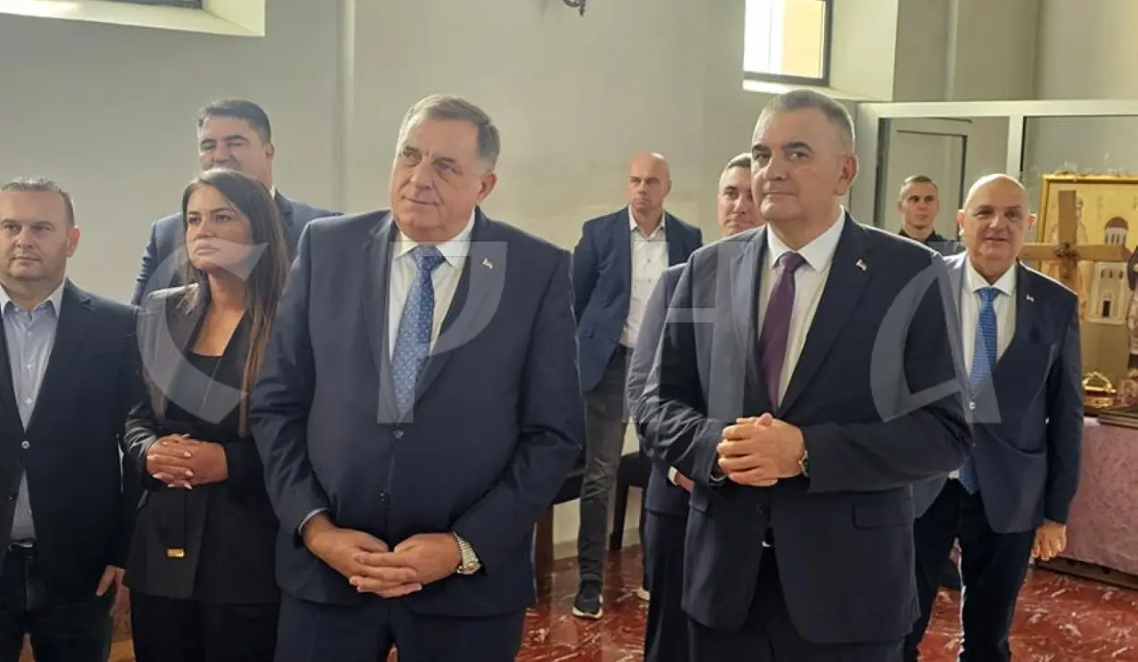 MINIĆ AND DODIK VISIT CHURCH OF SAINT GEORGE