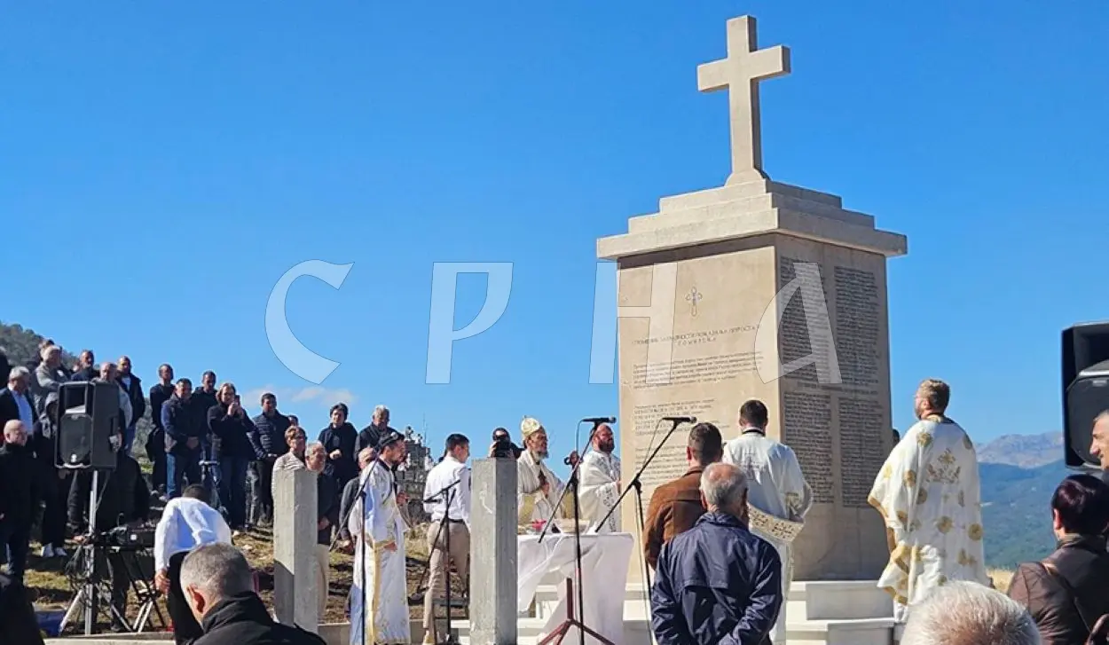 MEMORIAL TO SERBS KILLED IN LIBERATION WARS UNVEILED AT OBLJE