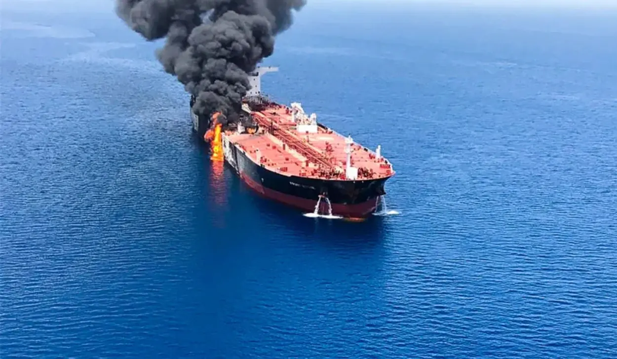 TANKER HIT IN THE STRAIT OF HORMUZ