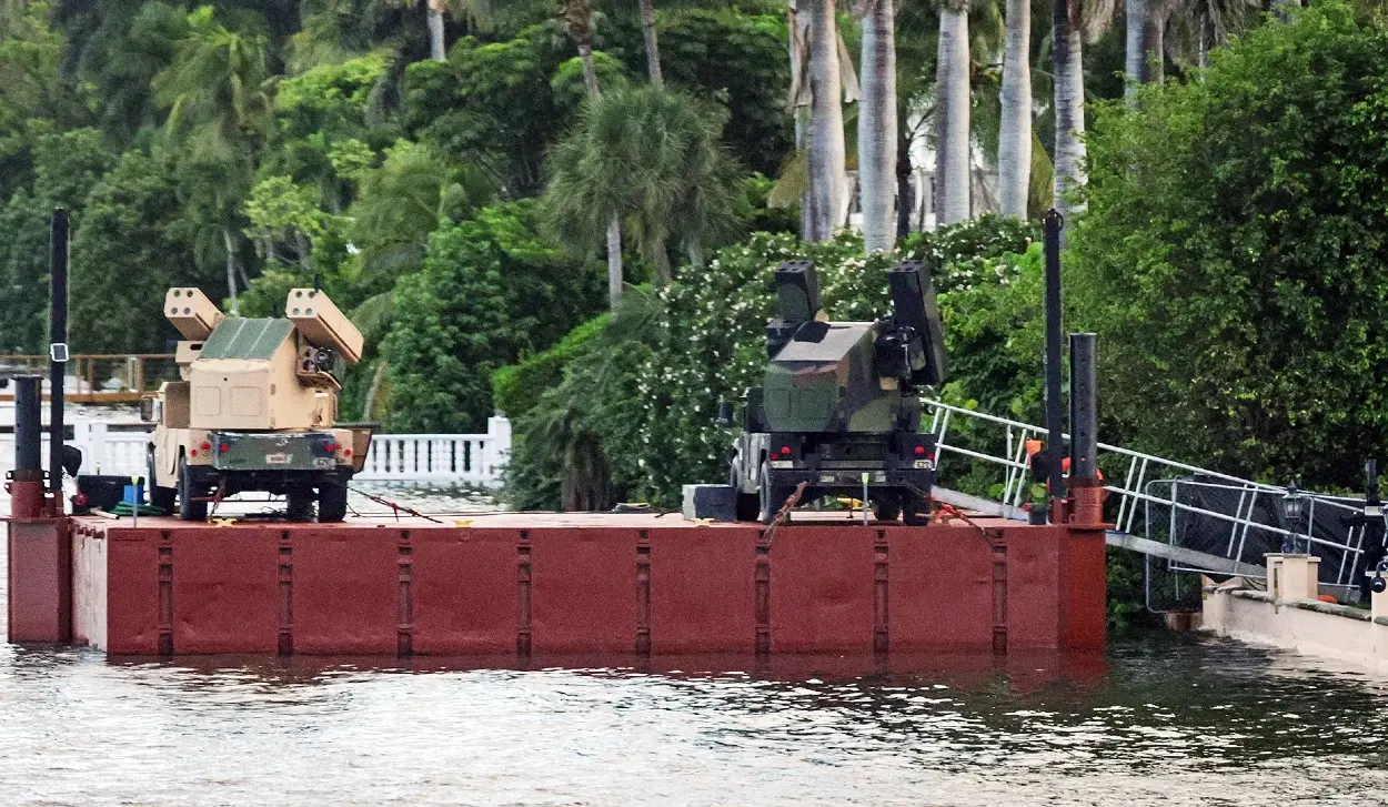 AIR DEFENSE SYSTEMS DEPLOYED NEAR TRUMP'S FLORIDA ESTATE