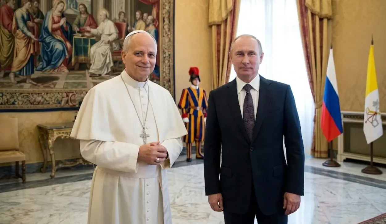 PUTIN AND THE POPE DISCUSS THE SITUATION IN UKRAINE