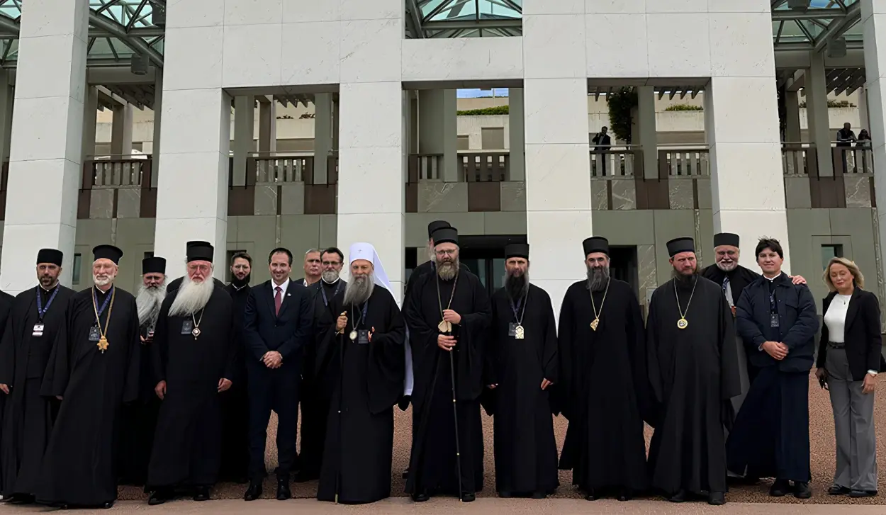 PATRIARCH PORFIRIJE WELCOMED WITH HONOURS AT AUSTRALIAN PARLIAMENT