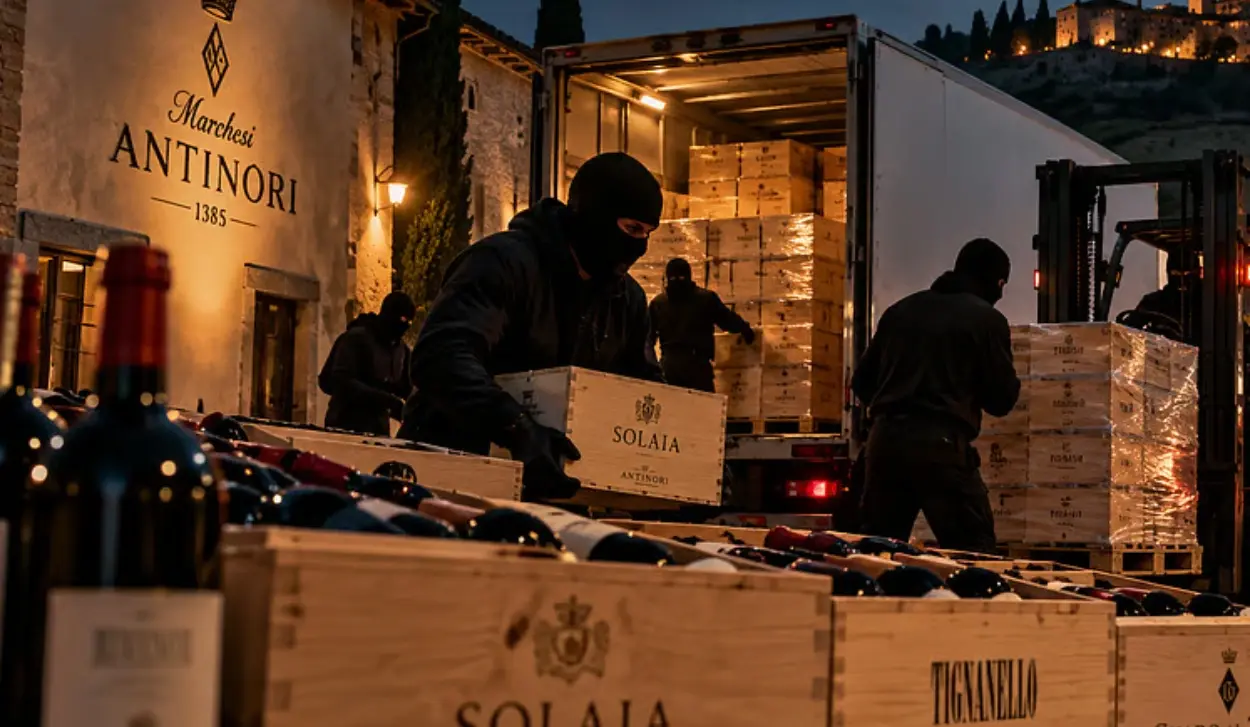 30,000 BOTTLES STOLEN FROM ONE OF ITALY'S TOP WINERIES