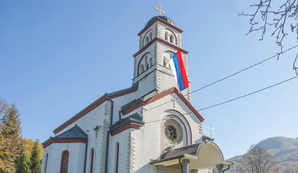 ORTHODOX CHURCH DAMAGED IN GORNJA BOČINJA
