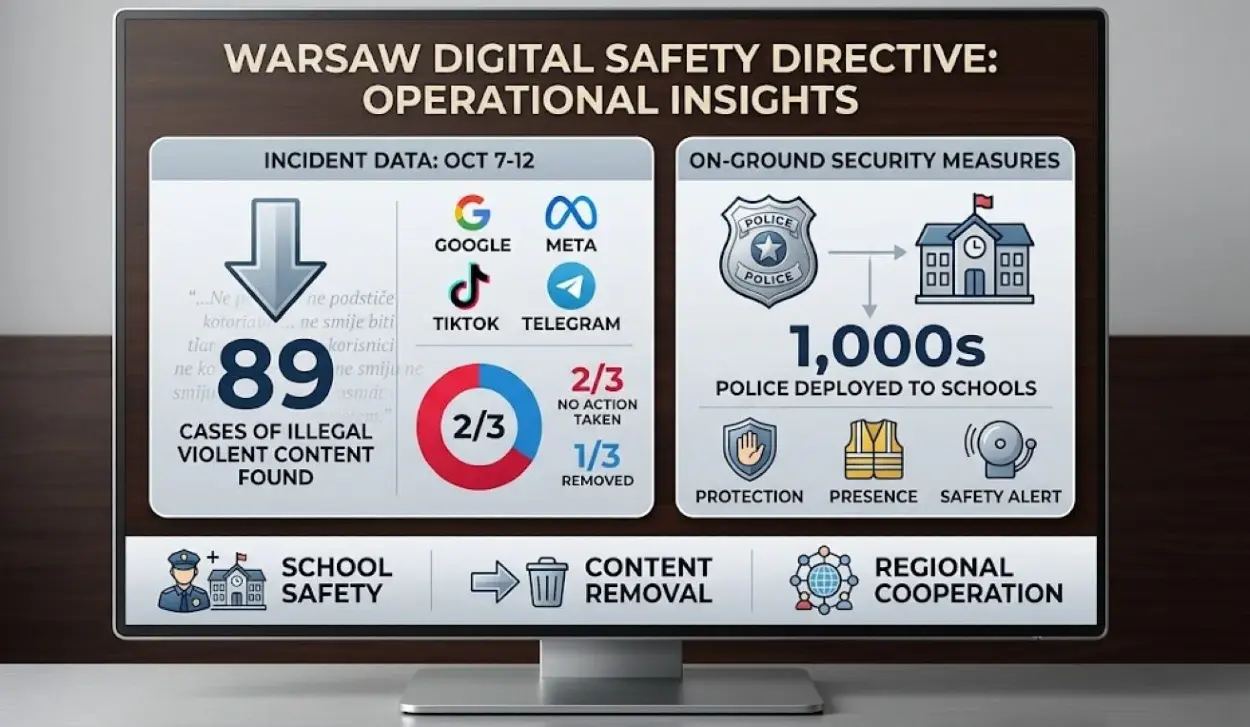 WARSAW CALLS FOR SUPPRESSION OF VIOLENT ONLINE CONTENT