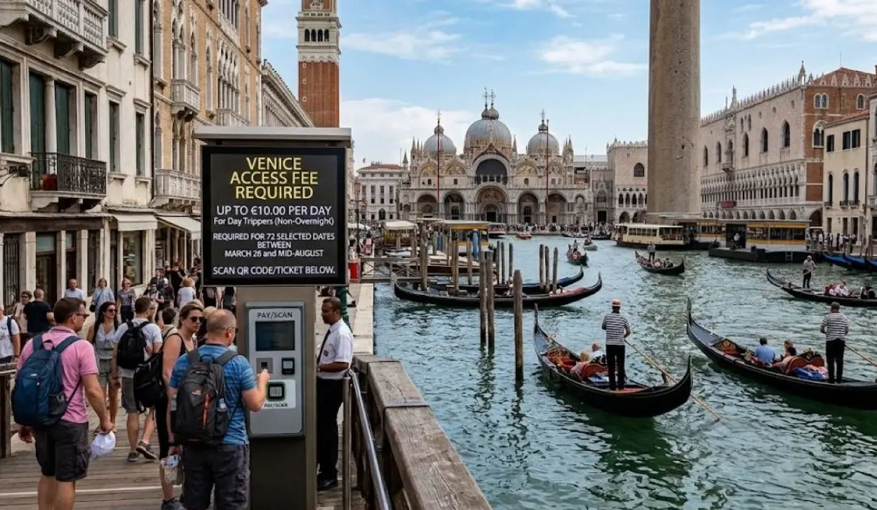 VENICE EXTENDS PERIOD FOR CHARGING ENTRY FEES
