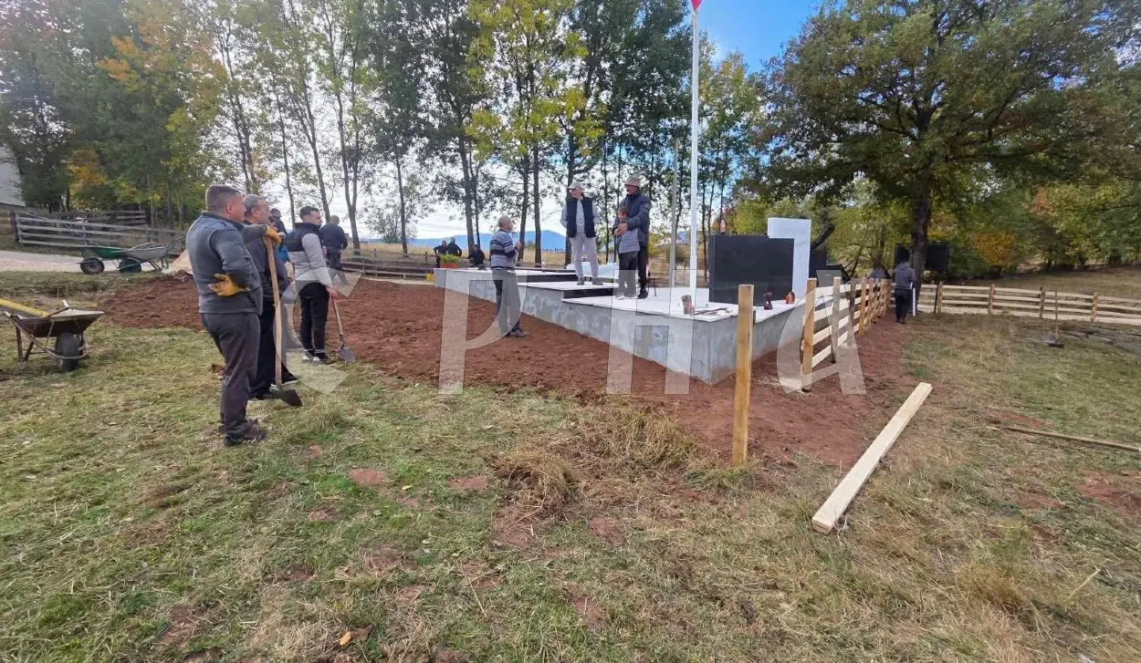 FINAL WORKS ON MEMORIAL TO VICTIMS OF USTASHA CRIMES IN 1943 IN JELOVCI UNDERWAY