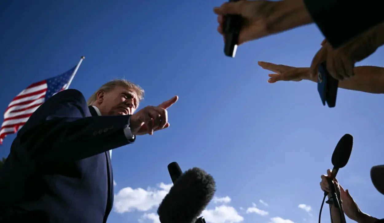TRUMP LINKS PROTESTS TO MASS MIGRATION AND ISLAM