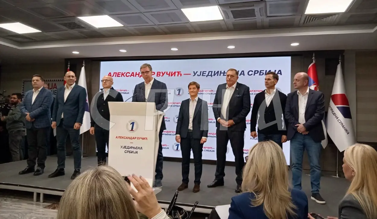 VUČIĆ: STUDENT LIST WINS UP TO 140 SEATS, UNITED SERBIA 105