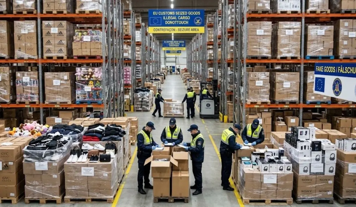 COUNTERFEIT GOODS WORTH SIX BILLION EUROS SEIZED
